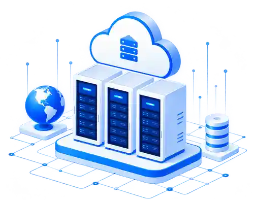 海得拉巴IPv6DNS解析与云计算基础设施示意图
